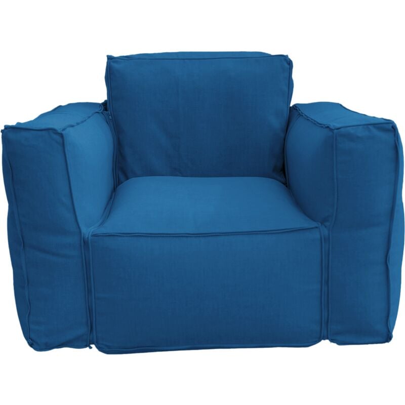 Deco Arts - Canapé salon de jardin modulable 90x75x65cm Bleu pétrole