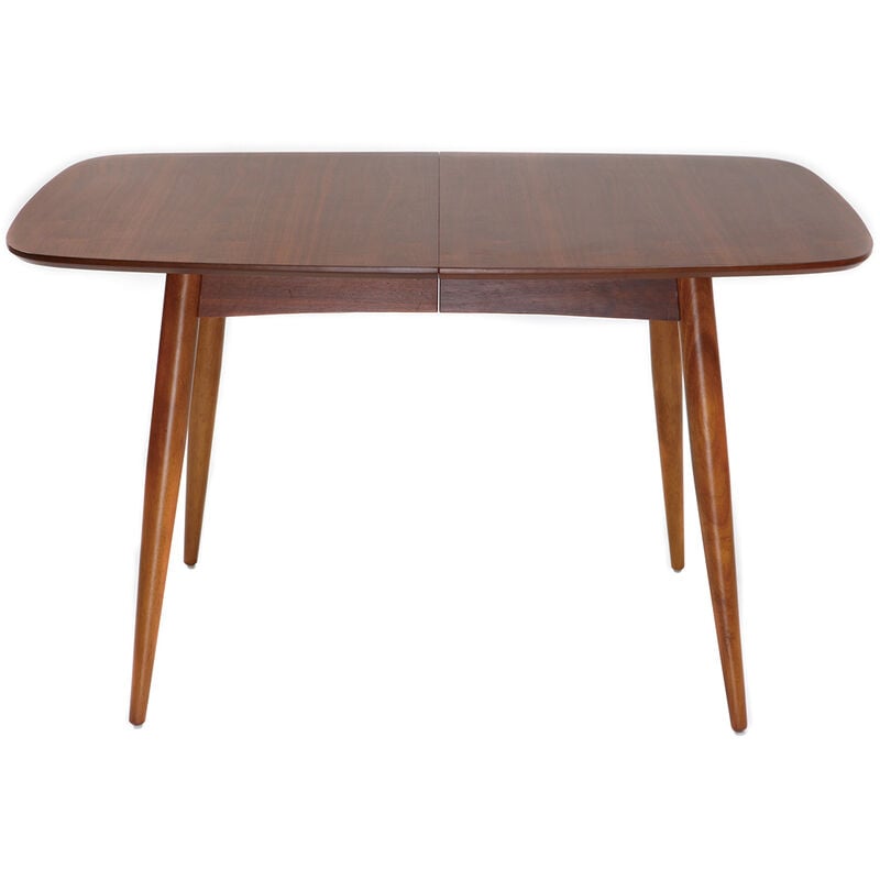Miliboo - Table à manger extensible rectangulaire en bois foncé L130-160 cm nordeco