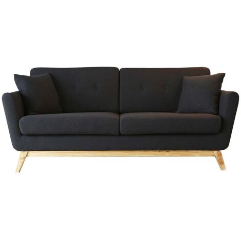 Canapé scandinave 3 places tissu - 190cm - HOGA