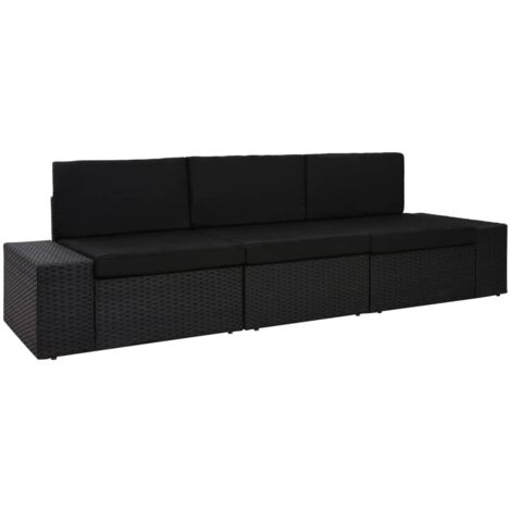 Canapé De Jardin,Canapé D'extérieur,Sofa De Jardin Sans Accoudoirs Coussins Gris Resine Tressee Cfw66481 92238841