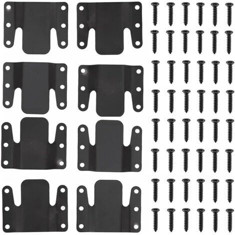 Canapé Sectionnel Universel Emboîtable, 8 Pièces, Clips de Canapé, Connecteurs de Canapé, Connecteurs de Meubles avec Vis