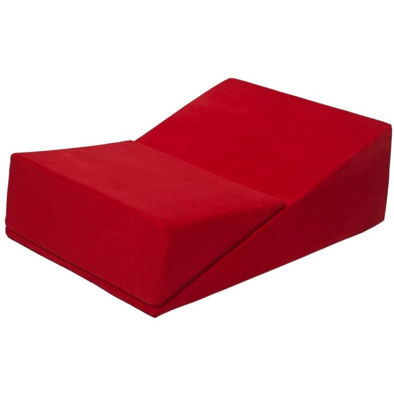 Canapé sexuel pliable triangulaire rouge