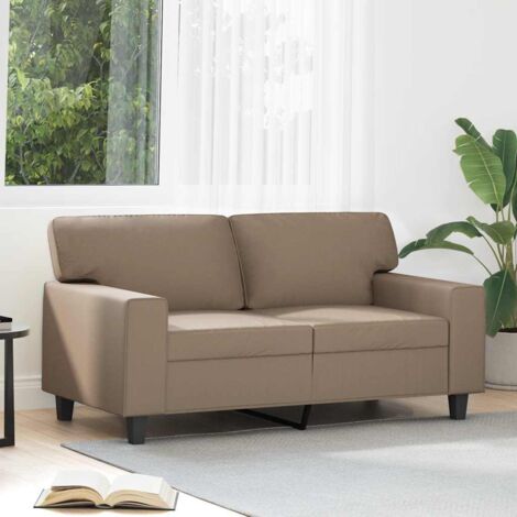 Canapé-Sofa à 2 places Cappuccino 120 cm Similicuir 338352