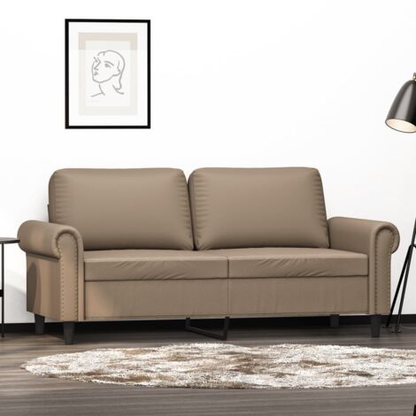 Canapé-Sofa à 2 places Cappuccino 140 cm Similicuir 938122