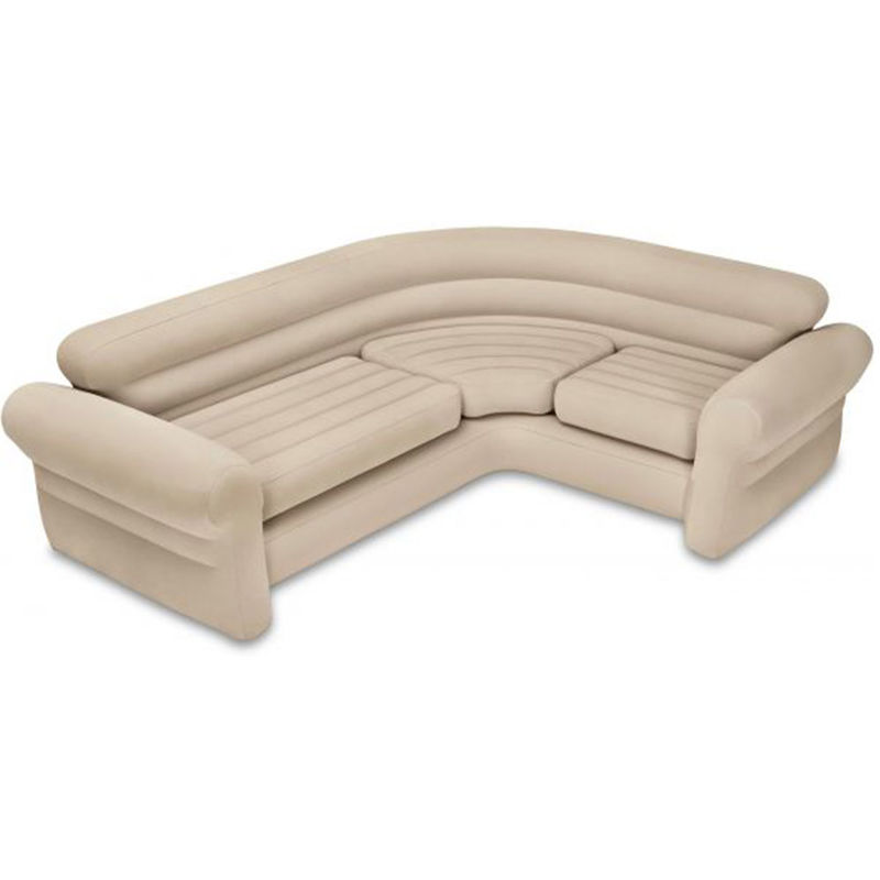 Надувной угловой диван intex corner sofa