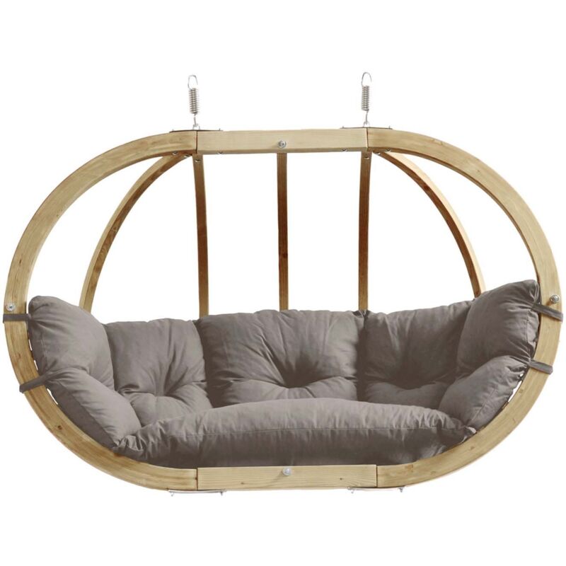 Amazonas - Fauteuil suspendu Globo royal chair taupe 2 personnes