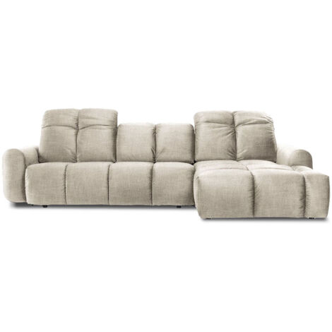 Canapé Tissu Angle droit Beige Anacapri - 3 Places