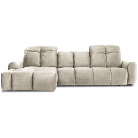 Canapé Tissu Angle gauche Beige Anacapri - 3 Places