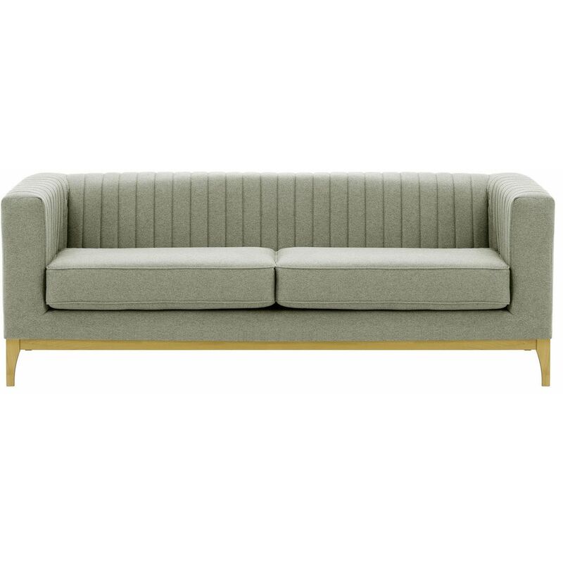 Slf24 - Canapé trois places Slender Wood in Scandinave, Vintage Style - gris souris - Ontario 92 - gris souris - Ontario 92