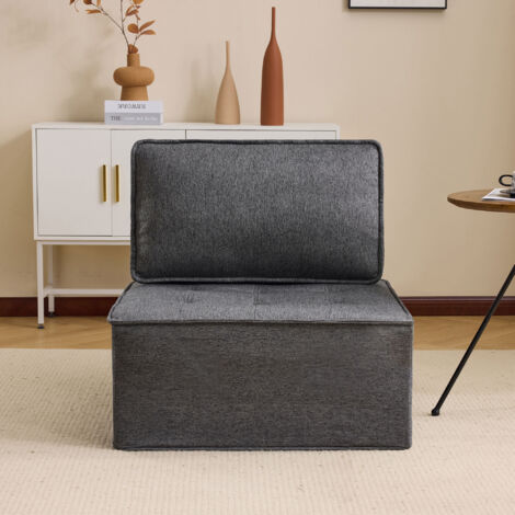 Canapé une place, petit ensemble de sièges, fauteuil de salon, pouf, canapé pour chambre à coucher, chambre d'amis ou chambre d'enfant