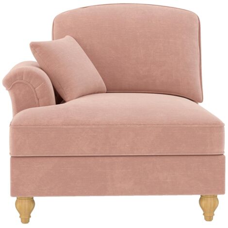 Canapé Windsor, tissu chenille LSF, comprend 1 coussin rose., un meuble de haute qualité, au design élégant et moderne