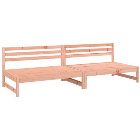 Canapés centraux de jardin  Divan de jardin 2 pcs 120x80 cm bois massif douglas