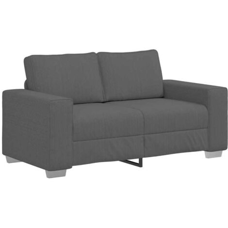 Canapé，Sofa pour Salon，Banquette causeuse gris foncé 120 cm tissu velours côtelé CFW711121