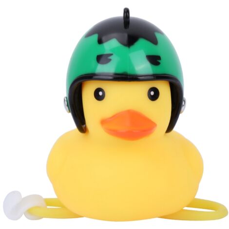 Canard Lumineux pour Vélo et Moto avec Son et Casque (Géant Vert)