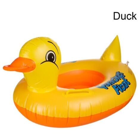 canard - Siège Flottant Gonflable Pour Bébé De 0 À 5 Ans, Avec Poignée, Canard Jaune, Anneau De Natation, Pis