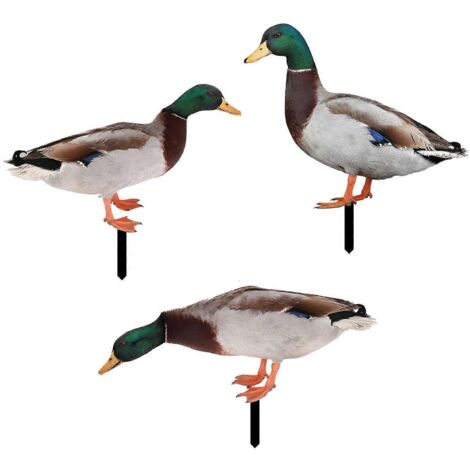 Canards en Acrylique Piquets de Jardin Déco Fête Animaux Extérieur Signal Pelouse Accessoires Gazon
