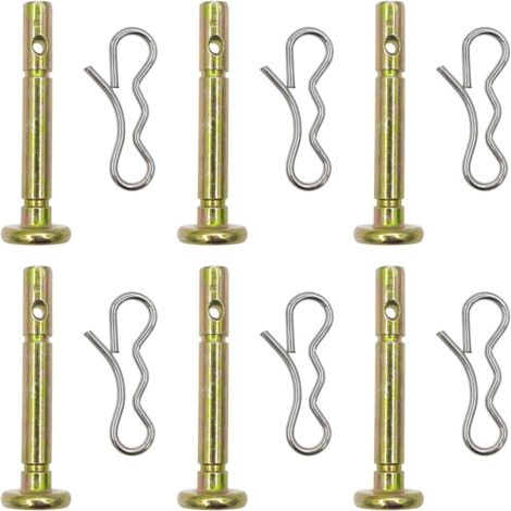 Cancanle Set di 6 perni di taglio e perni per spazzaneve MTD 738-04155 CUB e Troy-bilt, lunghezza 4,8 cm