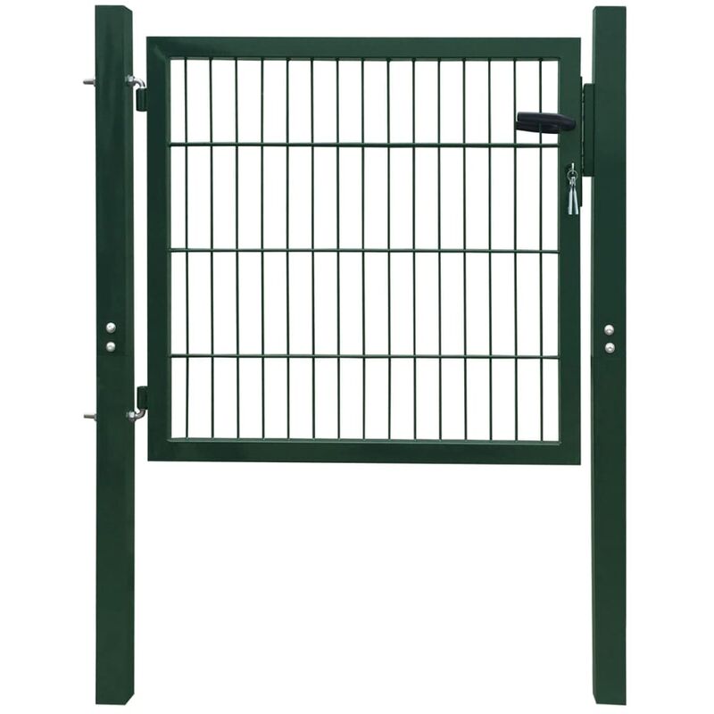 

Cancela de valla 2D individual verde 106x130 cm