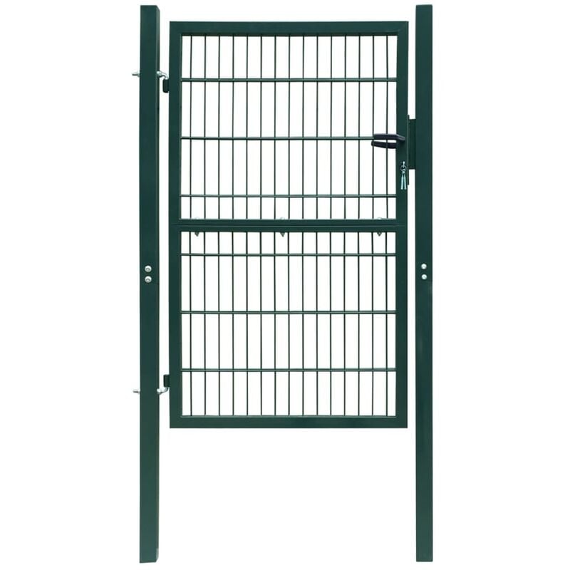 

Cancela de valla 2D individual verde 106x170 cm