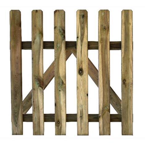 TWIG Mini cancello diritto 100xh.100 cm, in legno di pino impregnato in autoclave