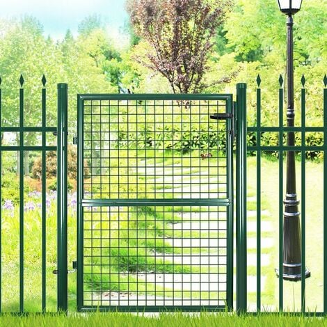Cancelletto Giardino 150 x 106cm Cancello Pedonale Barriera Modulabile