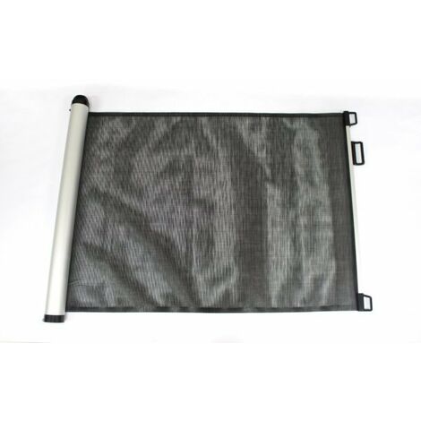 Cancelletto per bambini a rullo regolabile, nero 130x8 h88cm Slome