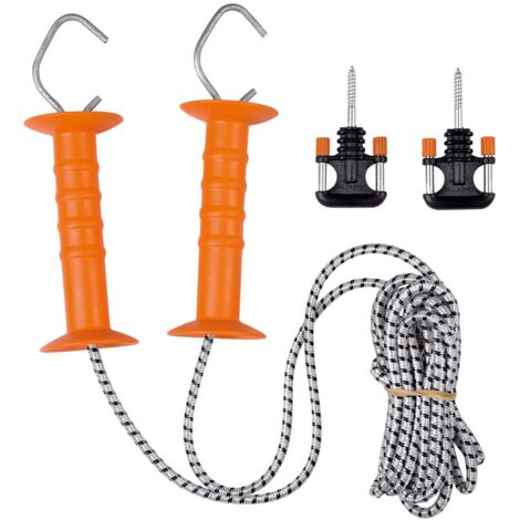 Cancello con doppia corda elastica bianca da 6,5 a 11 m