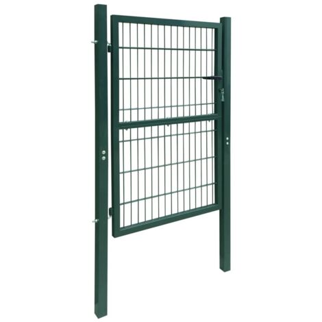 Cancello da Giardino 2D (Singolo) Verde 106 x 170 cm