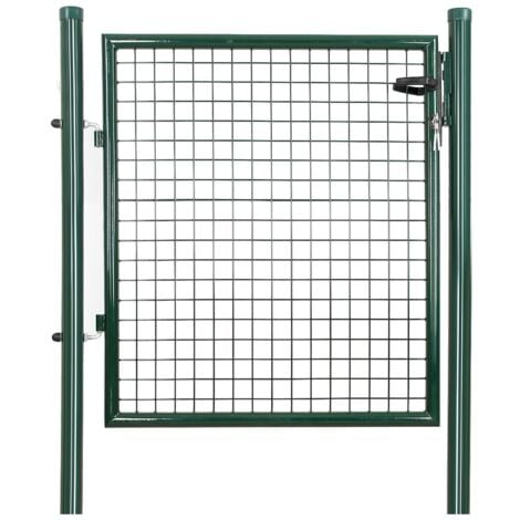 Cancello da Giardino Cancelletto Recinto con Serratura Pedonale Barriera Modulabile per Cortile