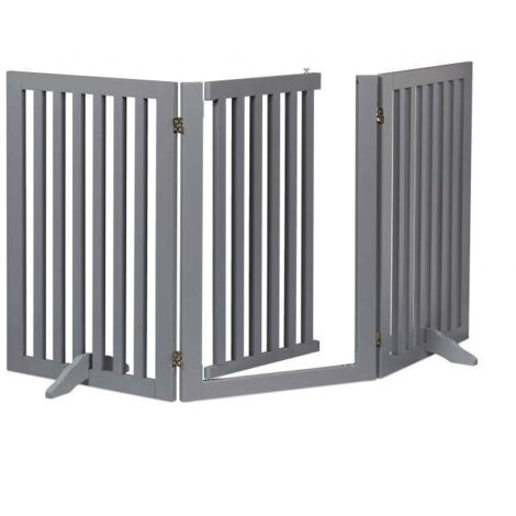 Cancello di sicurezza grigio con anta 70 cm
