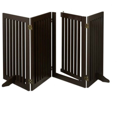 Cancello di sicurezza marrone con anta 70 cm