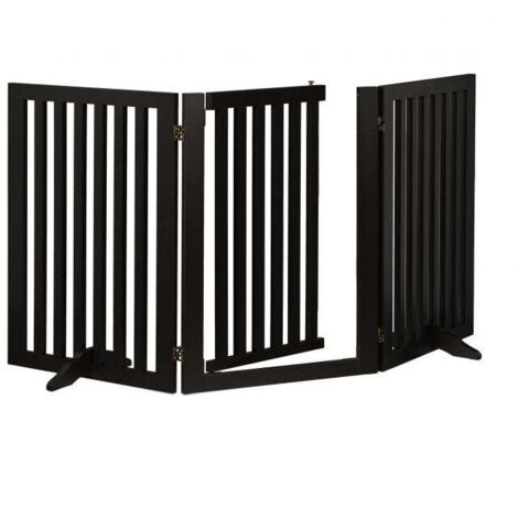 Cancello di sicurezza nero con anta 70 cm 88309