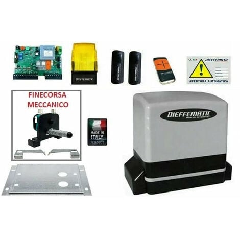 Cancello Elettrico Scorrevole 230v 600kg Kit Automazione Automatico Beninca Rib