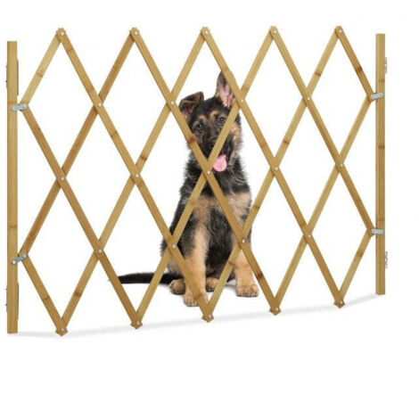 Cancello per cani in bambù retrattile