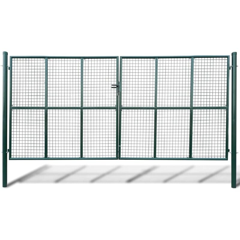 Cancello in Rete per Giardino 415 x 250 cm / 400 x 200 cm Vidaxl 20330