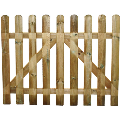 Cancello per recinto steccato in legno impregnato 80x100 cm Europa STI
