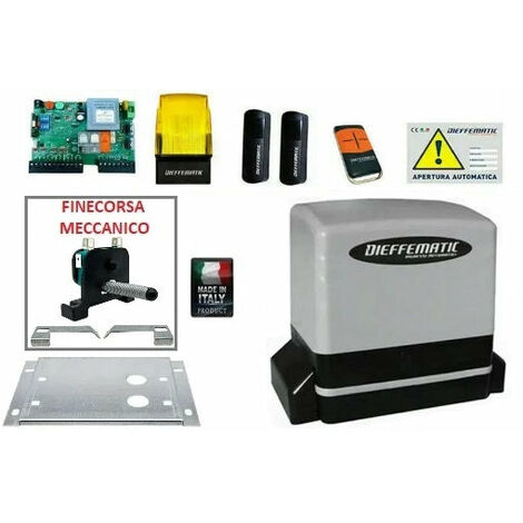 Cancello Scorrevole 230v 600kg Kit Automatico Compatibile Con Aprimatic