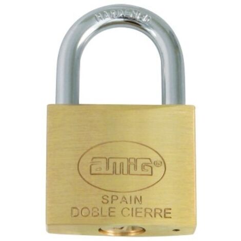 CANDADO 2-45 LATON MATE (S) - AMIG