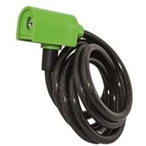 Candado Antirrobo Bicicleta Ø8Mm Lgo 185Cm Espiral Verde Arregui
