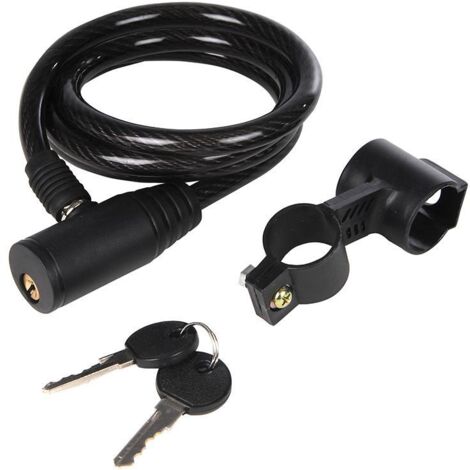CANDADO BICICLETA CABLE FORRADA LLAVE