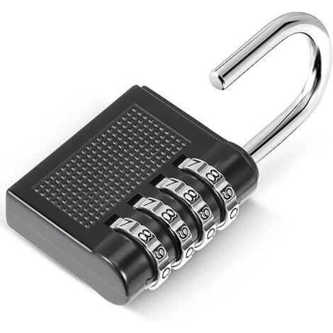 Candado, candado de combinación - Candado de combinación impermeable para maleta, taquilla, escuela, puerta. Aleación de zinc reforzada, candado de seguridad para exteriores.