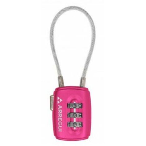 CANDADO COMBINACION FLEXI ROSA - 30 MM