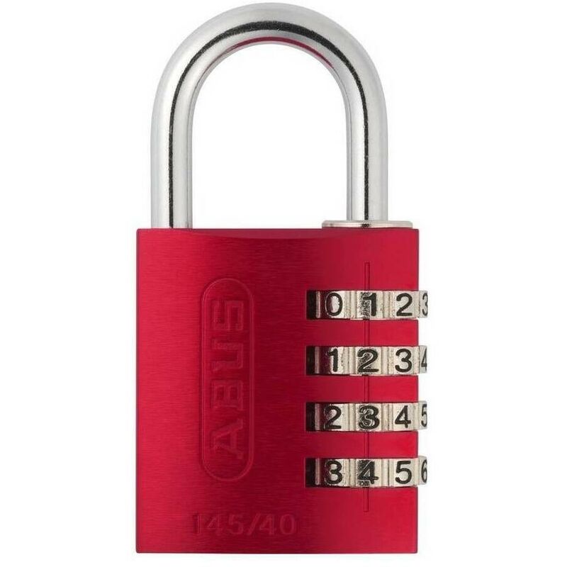 

488290 - Candado aluminio combinacion 40mm 4 dígitos rojo blister - Abus