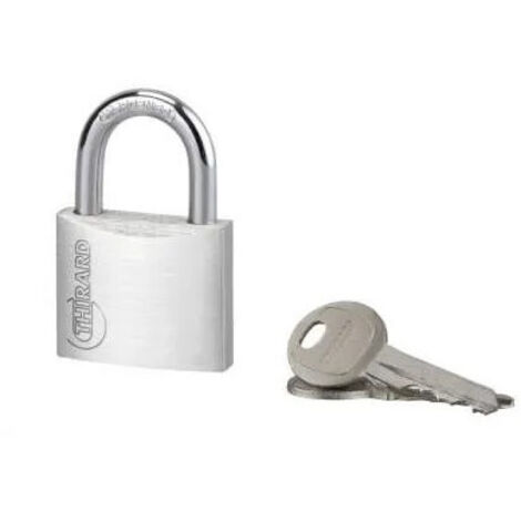 Candado de aluminio máximo 40mm, 2 llaves