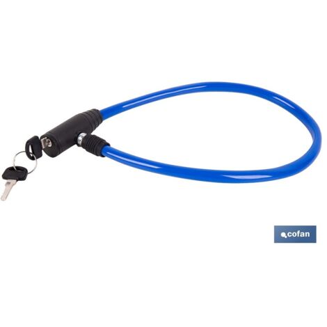 CANDADO DE BICICLETA CON CABLE DE ACERO Ø5 MM 500 MM