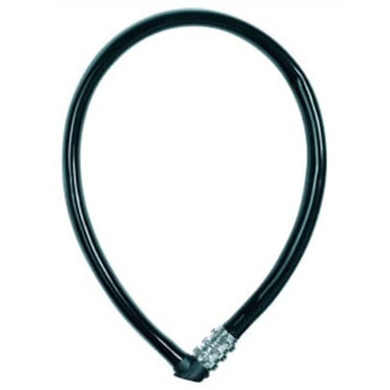 Candado de cable Combi negro 0,65 m x 6 mm - Abus