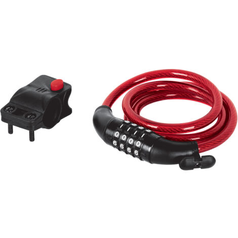 Candado de cable con combinación