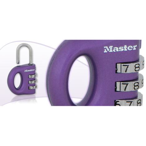 Candado de combinación personalizable de 32 mm - 633d - master lock -