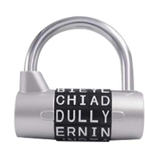 Candado de combinación Word Lock, seguridad de contraseña de alta resistencia, accesorio para taquilla metálica, seguridad de cadena para cajón, 2.52 x 2.48 x 1.18 pulgadas, almacenamiento seguro para