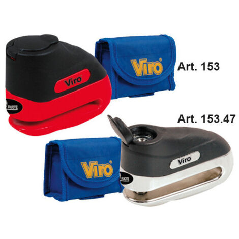 Candado de disco para moto 5,5 mm barra monolítica pintada + 2 llaves - Viro A.153